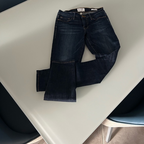 Frame Denim Women's Indigo Straight Leg Jeans - Picture 4 of 7